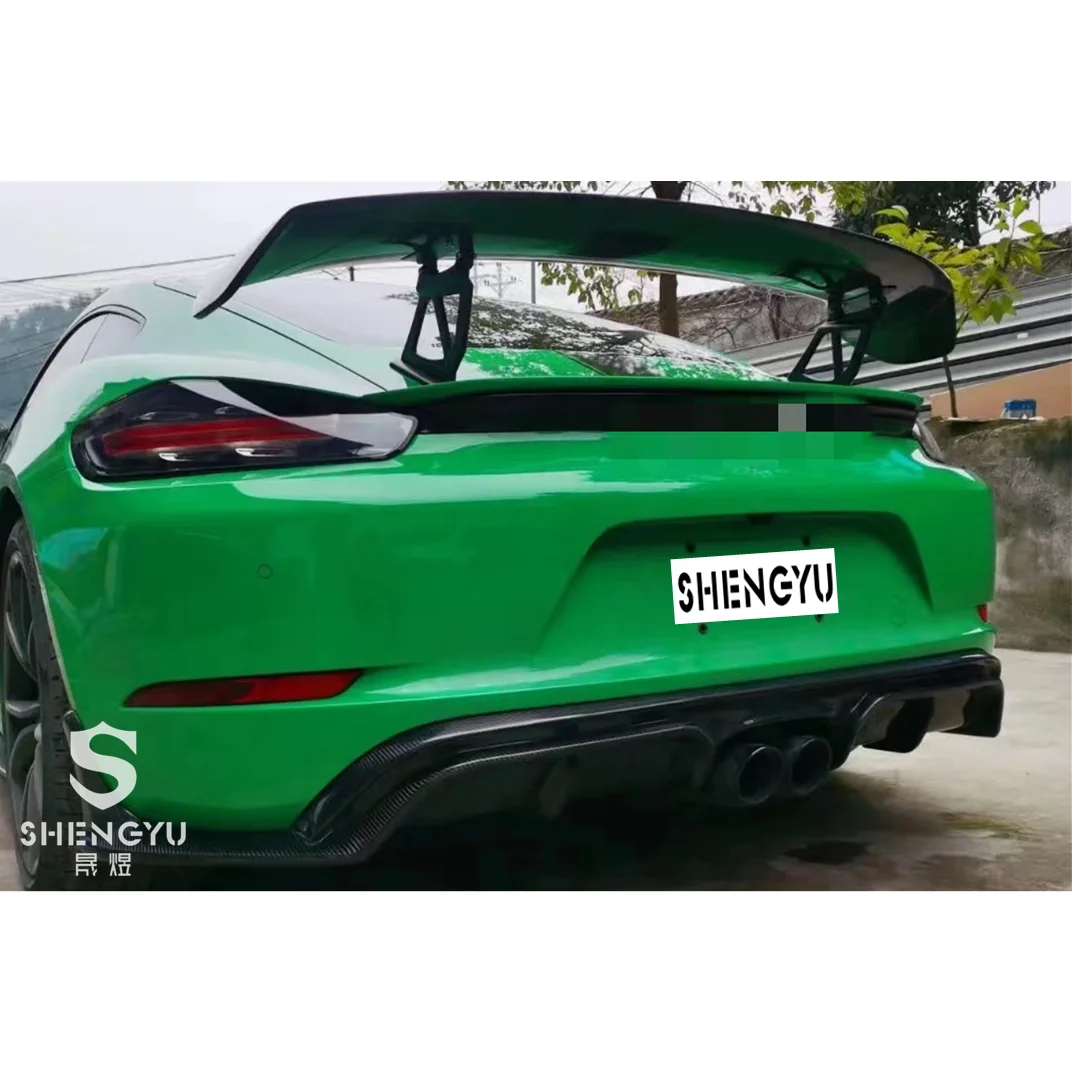 

Auto Body Systems for Porsche 718 Cayman GT4 Model Spoiler Carbon Fiber Spoiler for Porsche 718 Cayman Carbon Fiber
