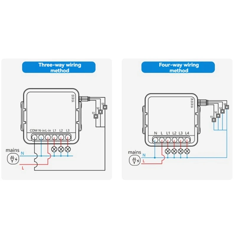 Módulo Interruptor De Relé Wifi, Mini Módulo Interruptor Inteligente, Trabalhar com Alexa Casa, AC100-240V