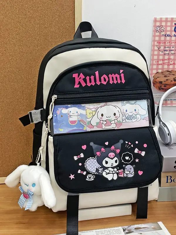 Sanrio New Clow M Student Backpack Lightweight Girl's Backpack Cute Super Popular Cinnamoroll Babycinnamoroll Melody Schoolbag