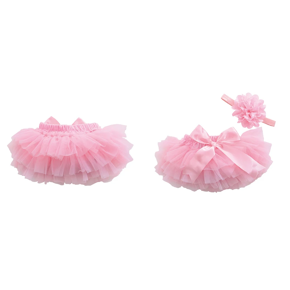

Head Flower Lantern Pants Baby Costumes Girls Newborn Dress Headgear 2023 Tutu Skirt Tulle Layers Satin for Toddlers