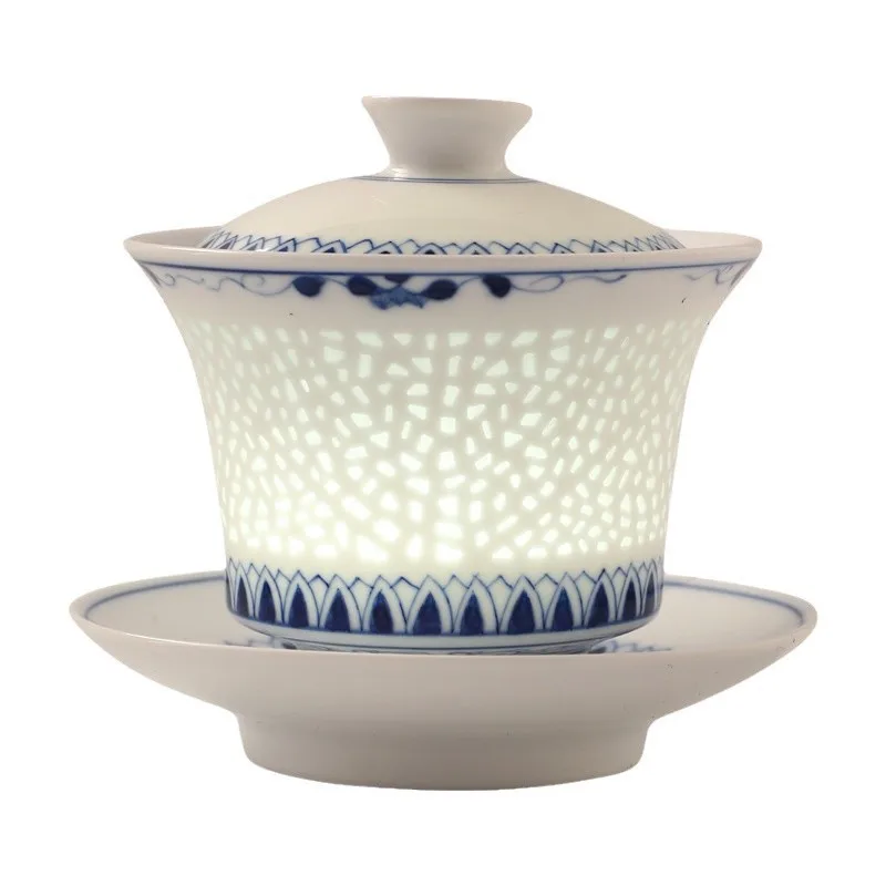 

Household New Chinese Kung Fu Tea Set Fair Cup Teacup Cover Bowl