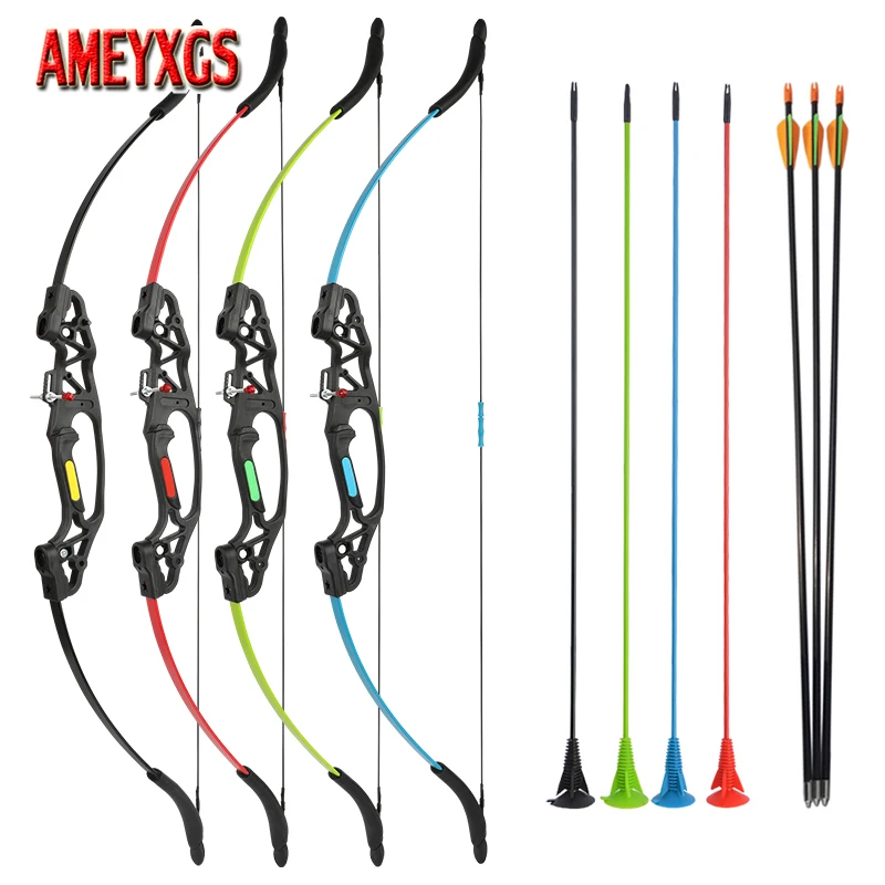 

10-20 Lbs Children Archery Recurve Bow Adjustable Bow and Arrows for Teens Youth Beginner Shooting Target Practice Outdoor Sport