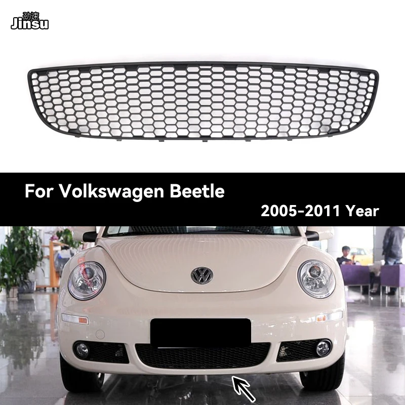 

Car Front Bumper Under Grille Cover Frame Honeycomb Mesh Below Grill For VW Beetle Cabrio 2005 - 2011 Car Accessories