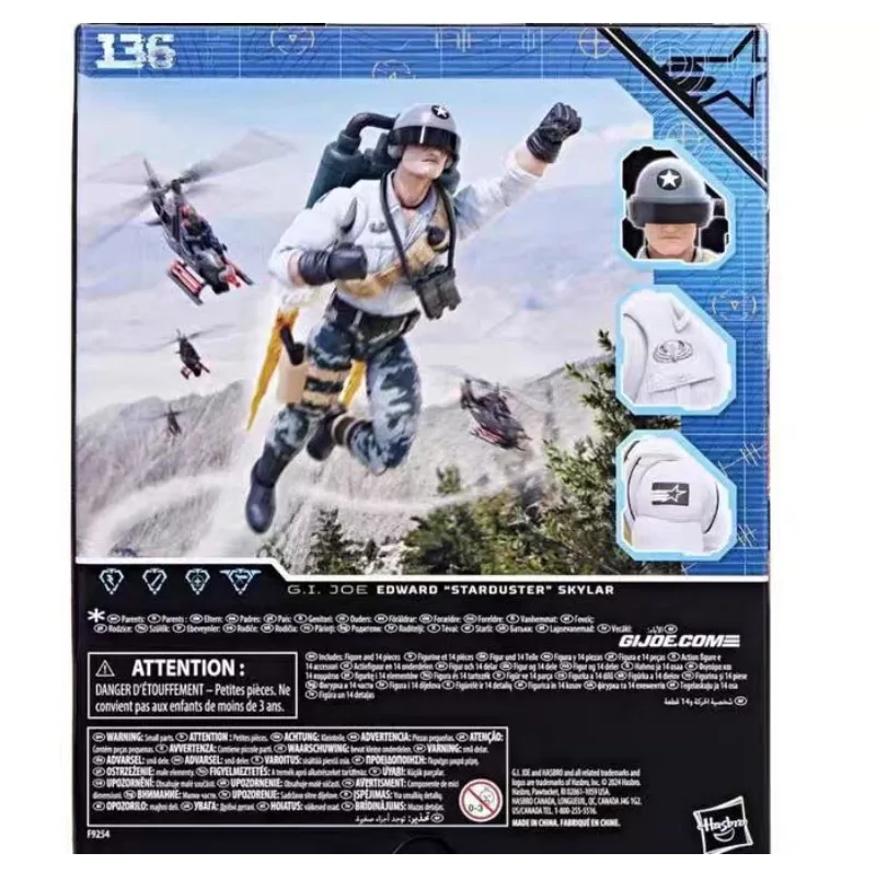 Original Hasbro G.I. Joe Classified Series 136 Edward 'Starduster' Skylar Action Figure Collection Toys Ornaments - view 5