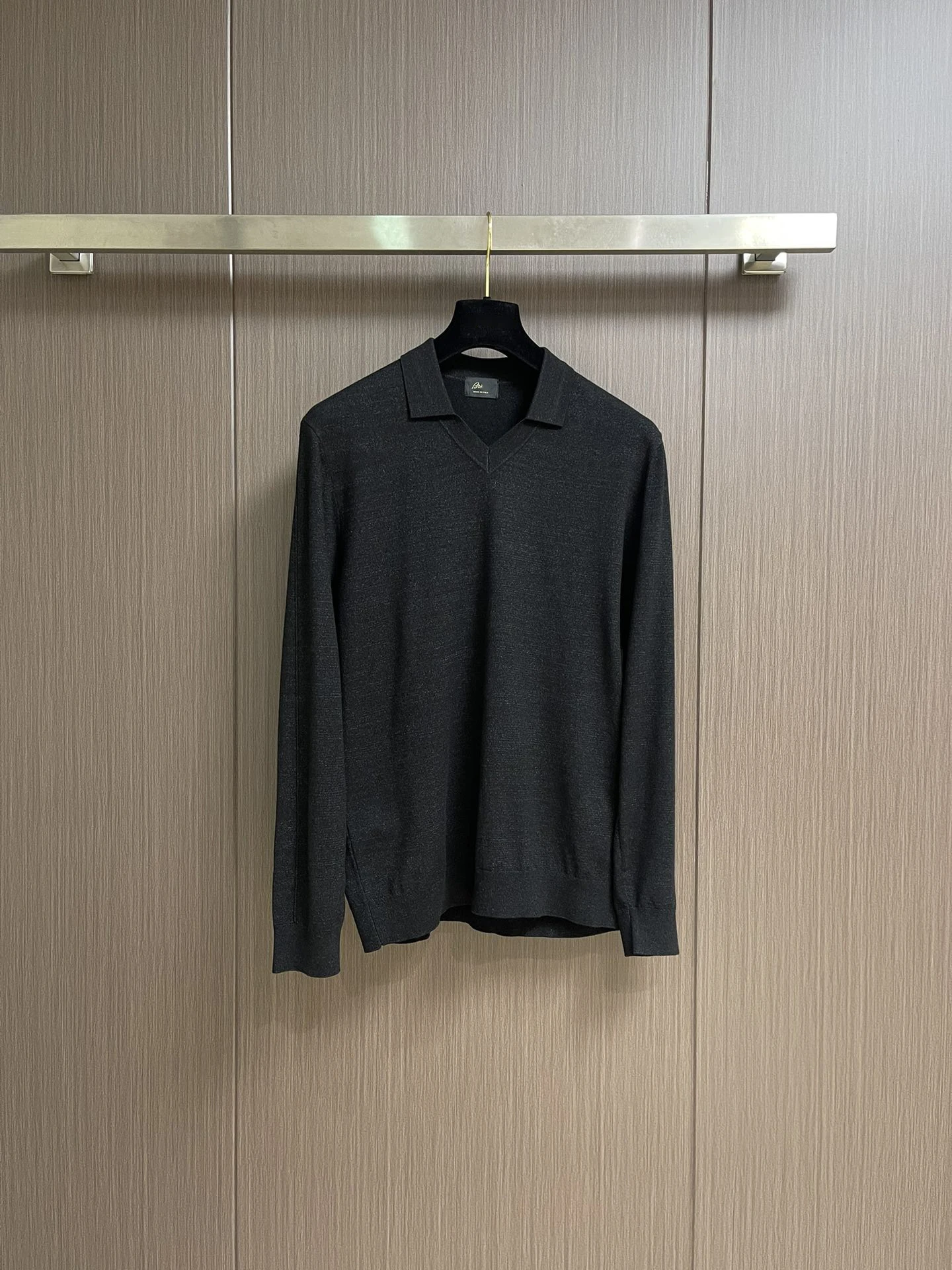 BLLIYOSS Lapel long-sleeved wool shirt men's 2025 new warm Comfortable zipper elasticity embroidery high quality size M-3XL