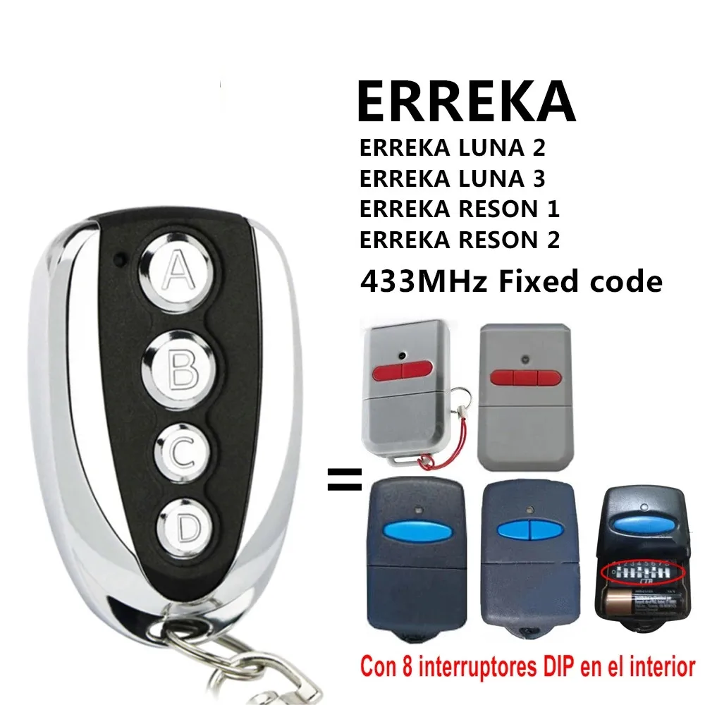 ERREKA Remote Control Door Copier Cloner Suitable for RESON 1/RESON 2 Remote Transmitter 433.92MHz 4 Key