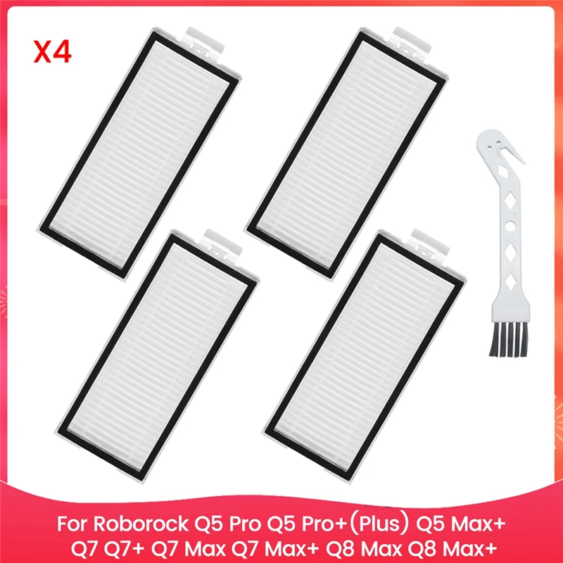 فلتر ABZA قابل للغسل لـ Roborock Q5 Pro Q5 Pro+(Plus) Q5 Max+ Q7 Q7+ Q7 Max Q7 Max+ Q8 Max Q8 Max+ جهاز آلي لتنظيف الأتربة