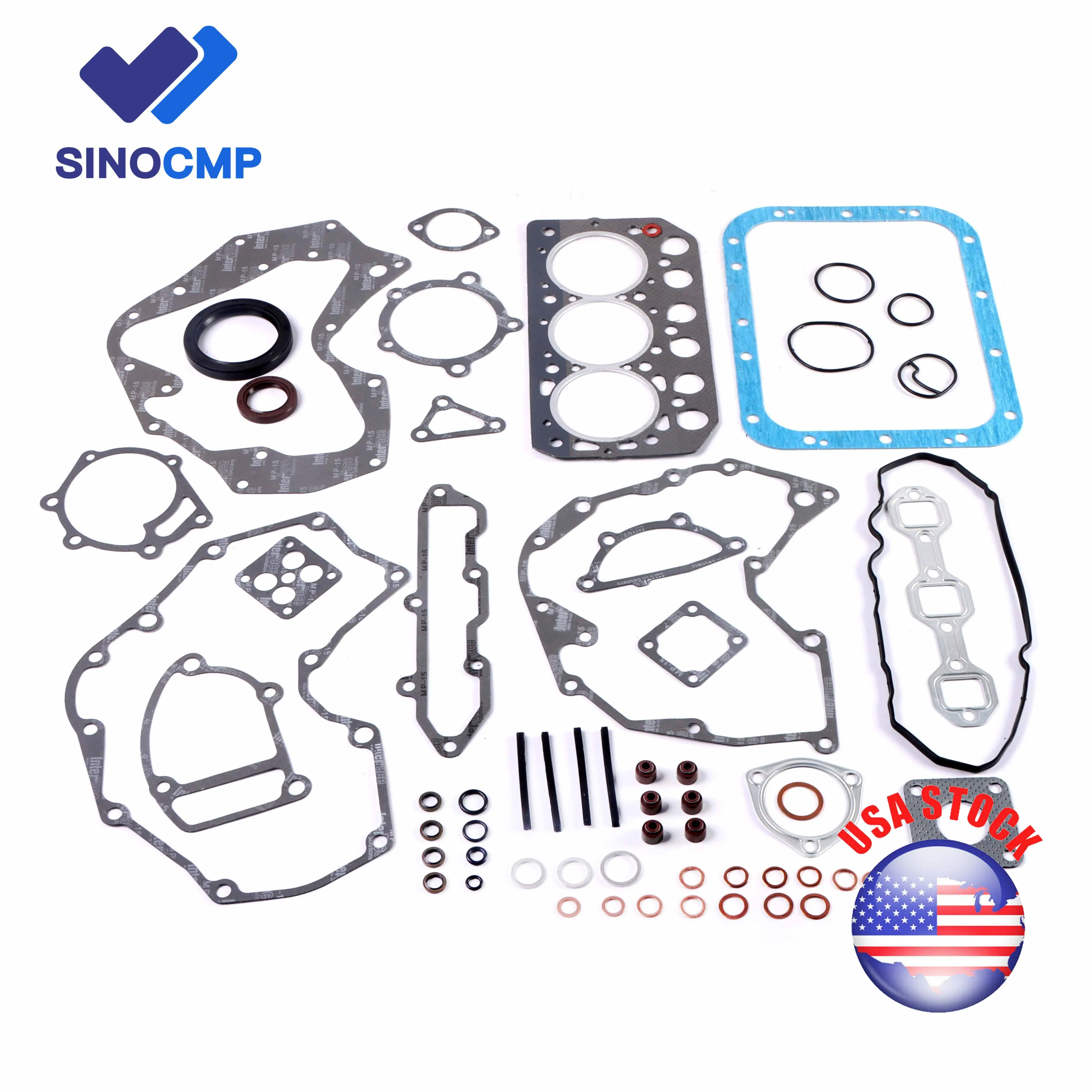 

SINOCMP AG-31B01-23200 S3L S3L2 S3L2-E Полный комплект прокладок цилиндра для двигателя Mitsubishi Peljob EB250 EB300 EB306