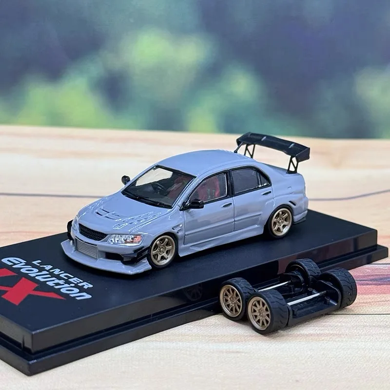 

CM Model 1/64 Mitsubishi ninth generation Evo Voltex wide body large tail modified alloy car model