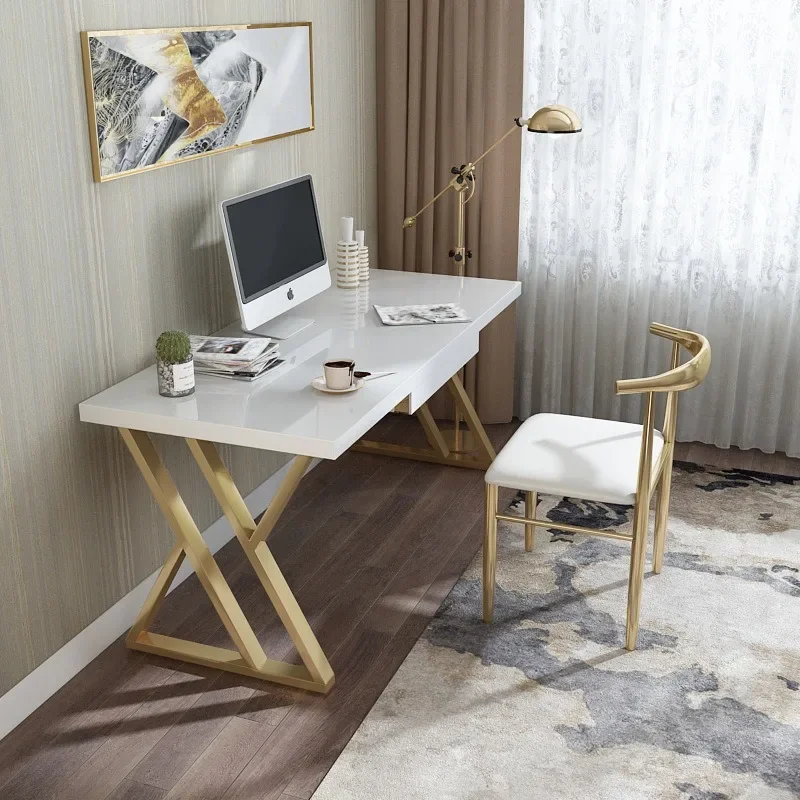 Solid wood computer desk desktop modern simple home study desk