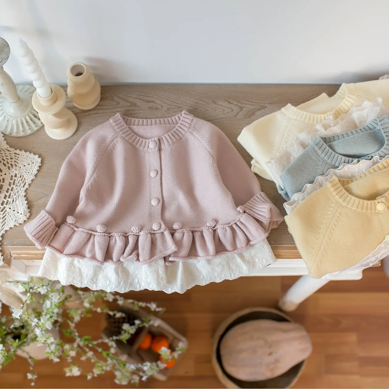 MILANCEL 1-7 Jahre Kinderpullover mit Umlegekragen, warme Strickkleidung für Mädchen, Baumwollpullover für Jungen, Strickkleidung für Mädchen. – Detail 23