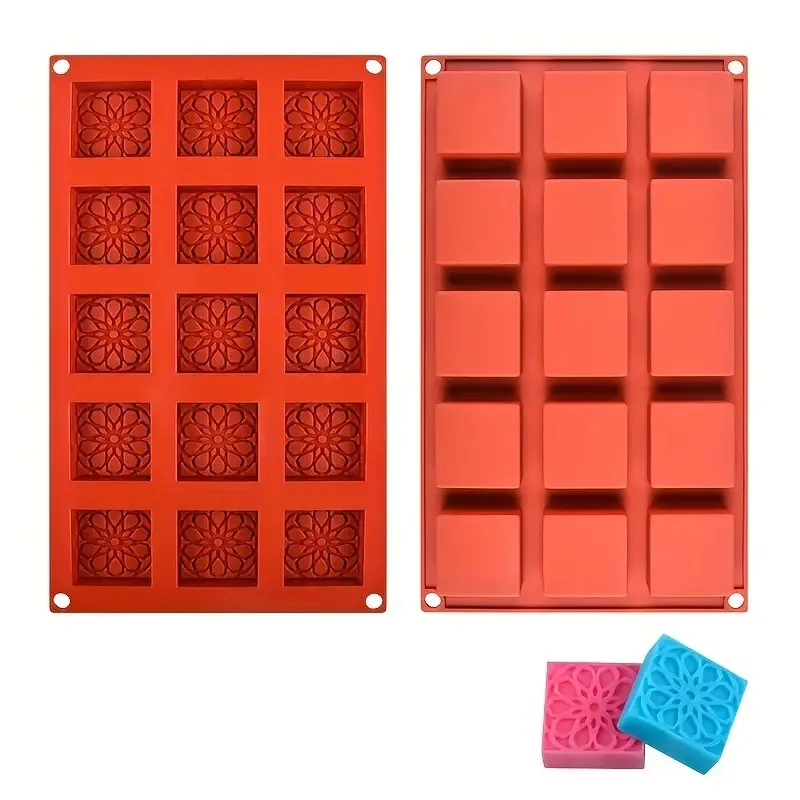 

15-Hole Flower-Shaped Silicone Pastry Baking Mold For Chocolate Fondant Cakes Candy Jelly Decorative Bakeware Kitchen Accessorie