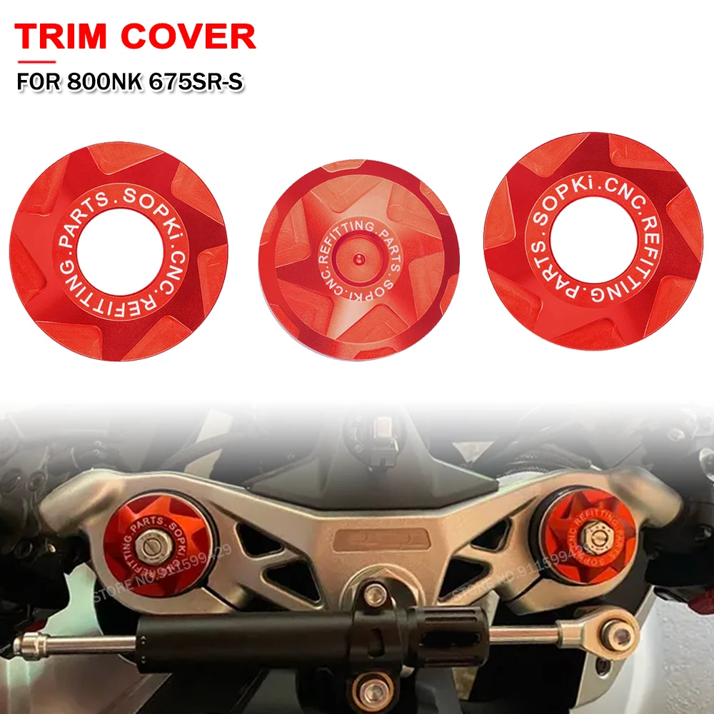 

For CFMOTO 800NK 800 NK NK800 675SR-S 675 SR Motorcycle Upper Shock-absorbing Trim Cap Front Shock-Absorbing Covers Accessories