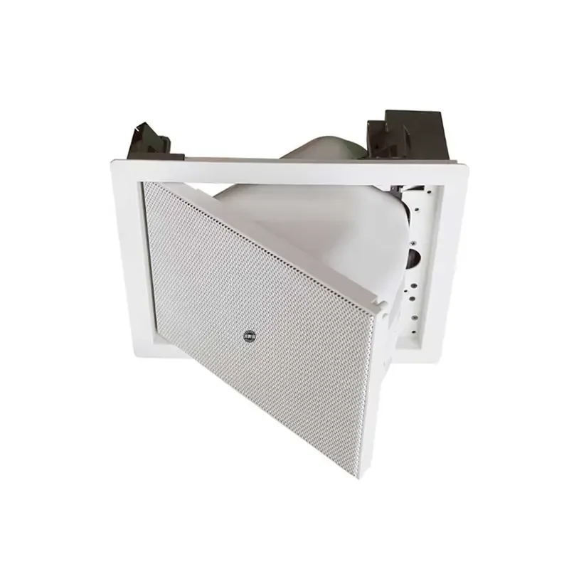 6.5-Inch electric ceiling speaker square voice-activated hoisting sound amplification system, suitable for conference room
