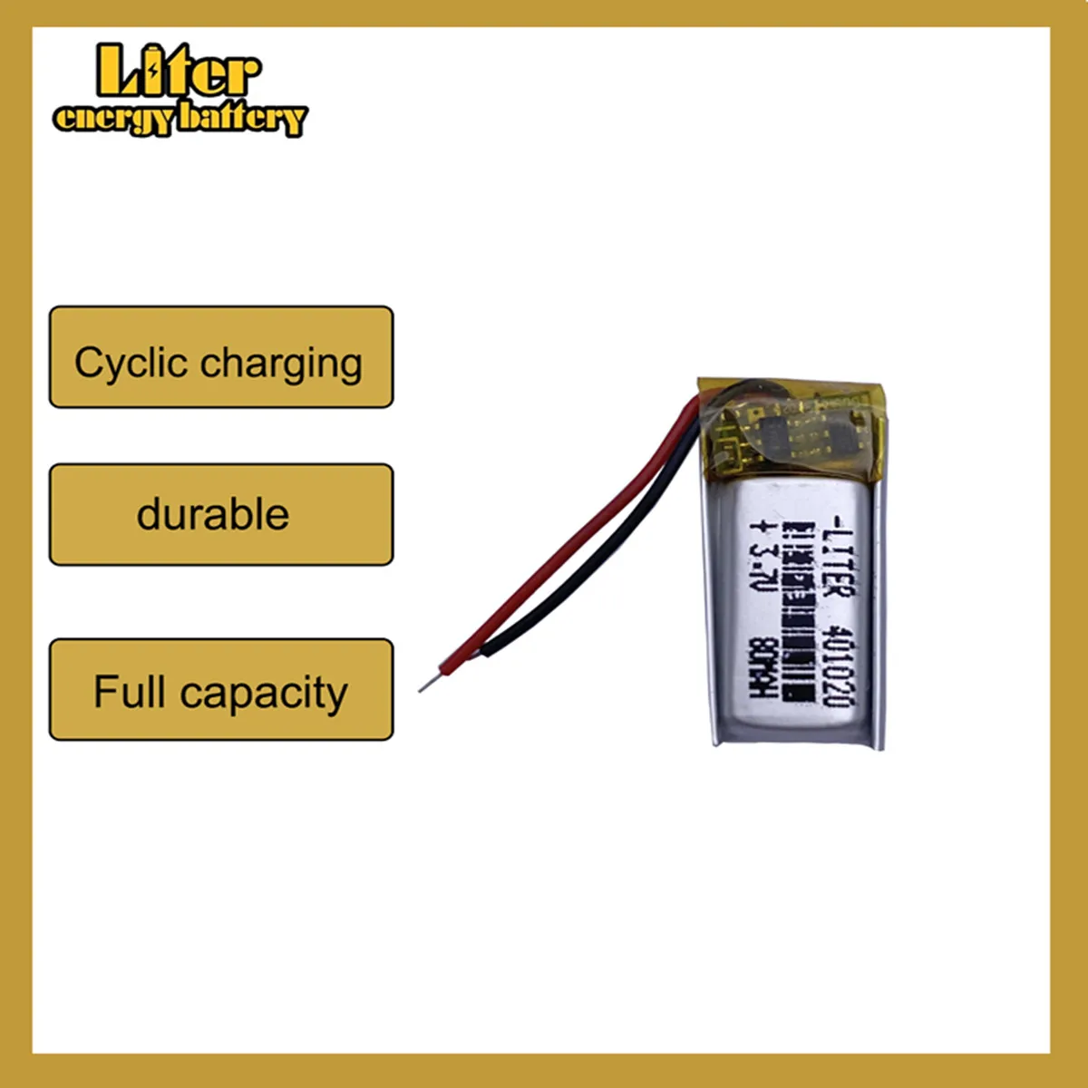 best battery brand 401020 3.7V 80mah Lithium polymer \'with protection board For Bluetooth Digital Product