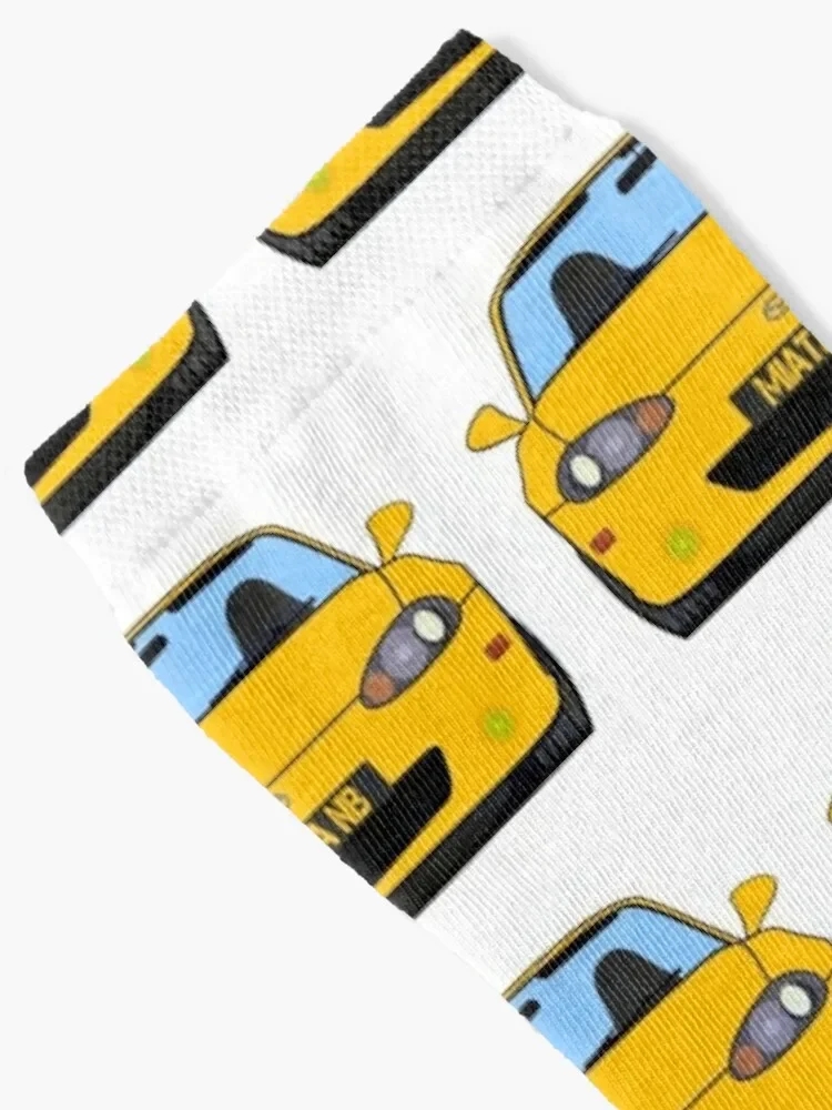 Blazing Yellow NB Miata Roadster Socks Soccer japanese fashion fashionable Boy Child Socks Women's