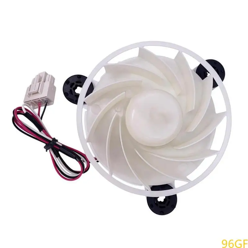 96GF فريزر كفاءة فريزر المبخر استبدال محرك المروحة 12V 2.5W 1870RPM جزء تبريد الثلاجة عالية الكفاءة