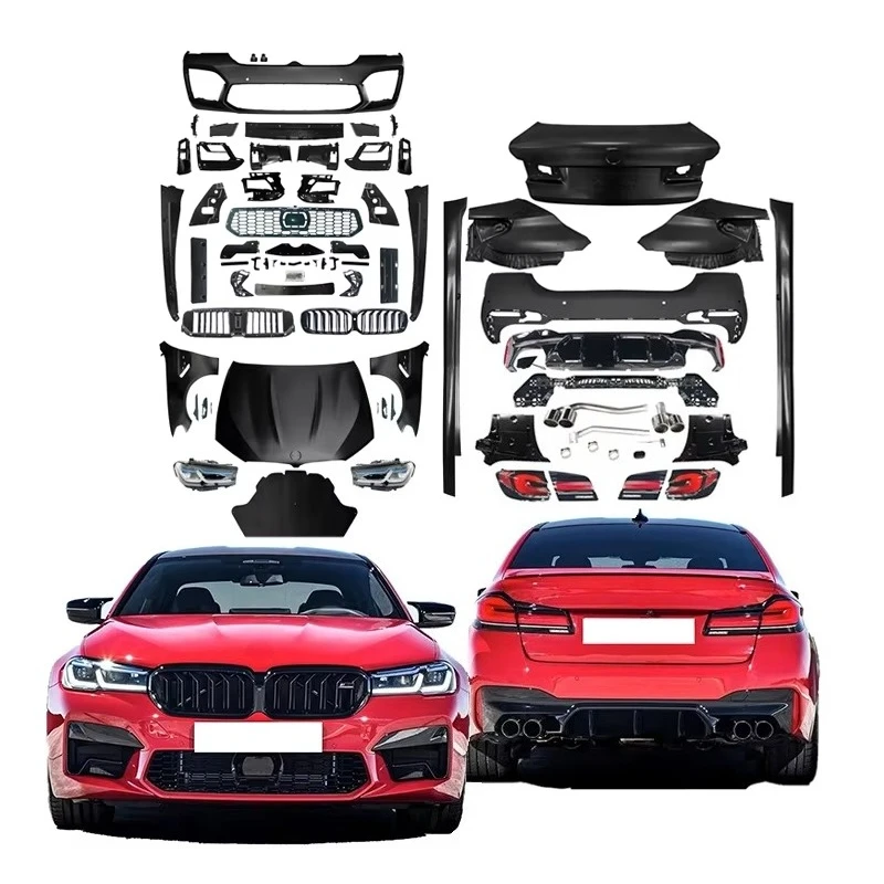 STLF Car Body Kit for bmws 5 Series F10 Upgrade to G30 LCI M5 Style Look Trunk Cover Front Rear Fenders Auto Parts