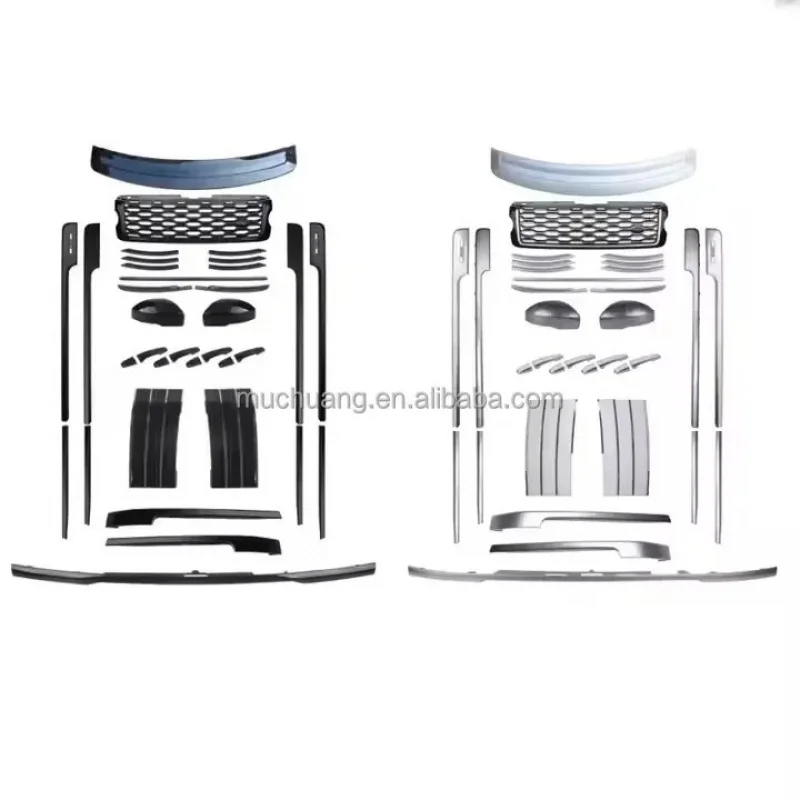 

2013-2017 for Range Ro/ver Vogue Full Gloss Black Grille & Bumper Trim Panel Kit New Condition for Front Rear Bumper W463 Model