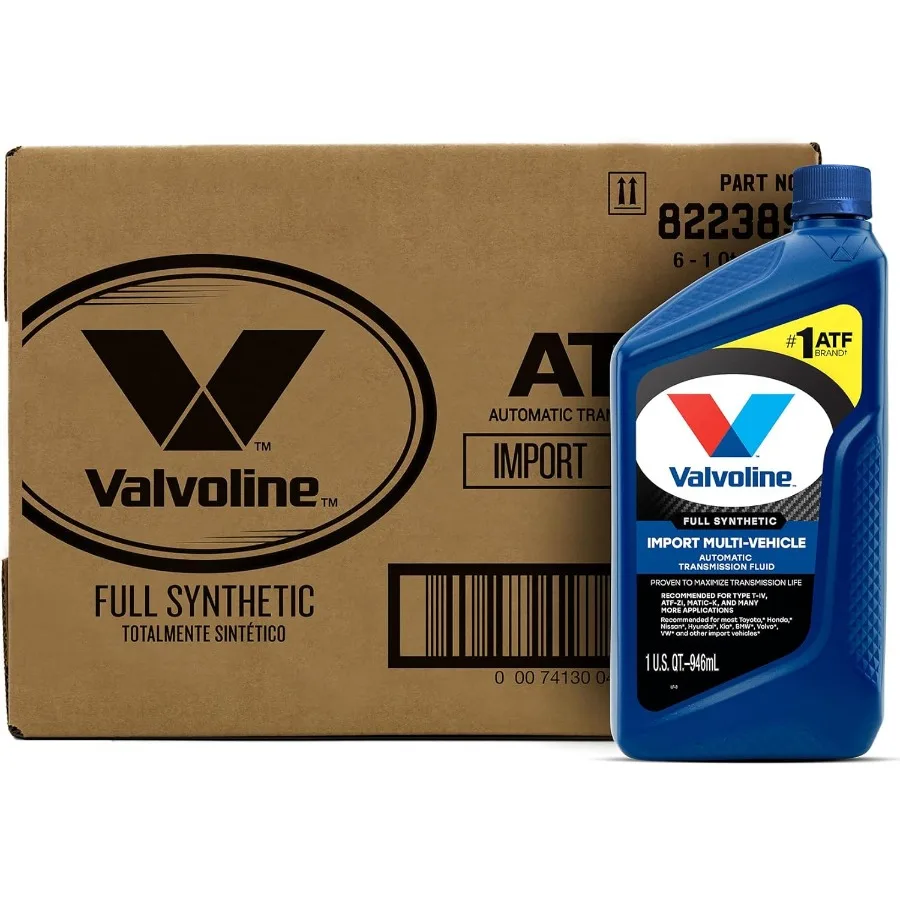 

HighPerformance MultiVehicle Full Synthetic Automatic Transmission Fluid 1 QT Case of 6 Designed for Optimal Gear Shift Smoothn