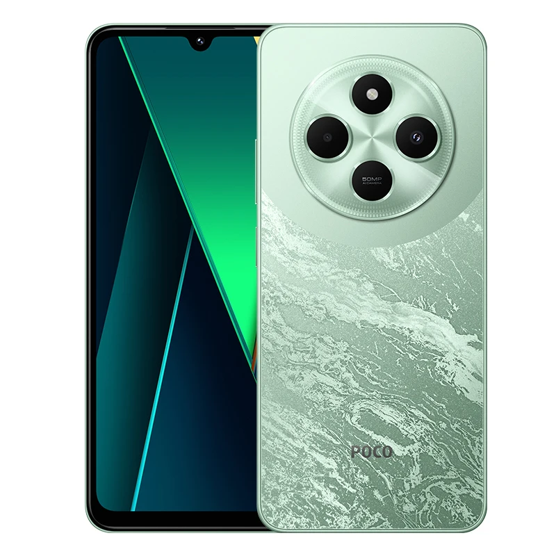 معالج بطارية POCO C75 4G 128GB/256GB الإصدار العالمي 6,88 '120 هرتز RAM 5160 مللي أمبير في الساعة Mediatek Helio G85 50MP