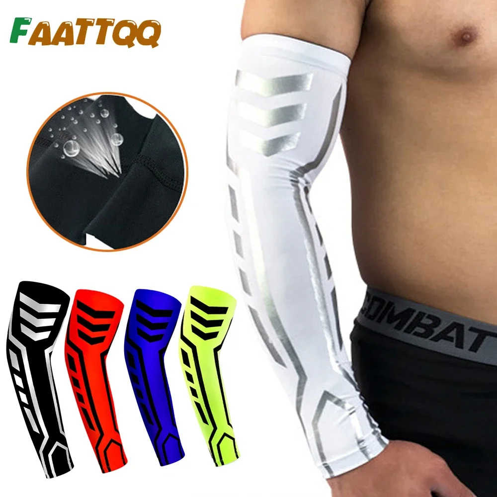 

Sports Compression Arm Sleeve Basketball Cycling Arm Warmer Running UV Protection Unisex Volleyball UV Sun Protection Cuff Cover