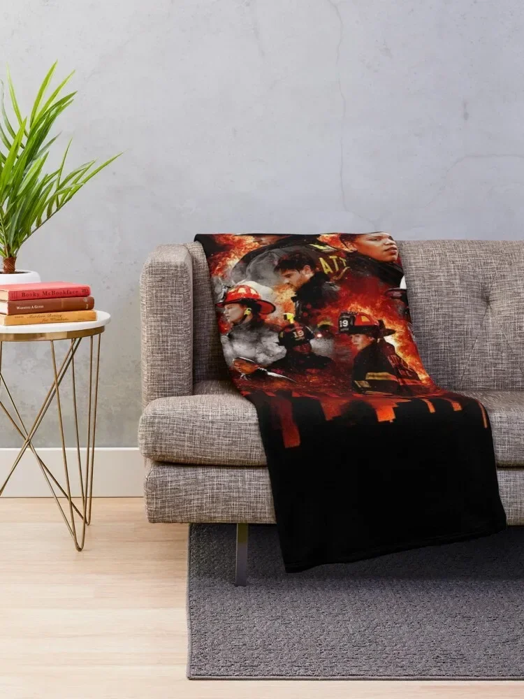 Station 19: Ashes & Embers Throw Blanket Fashion Sofas Luxury Thicken Cute Plaid Hairys Blankets