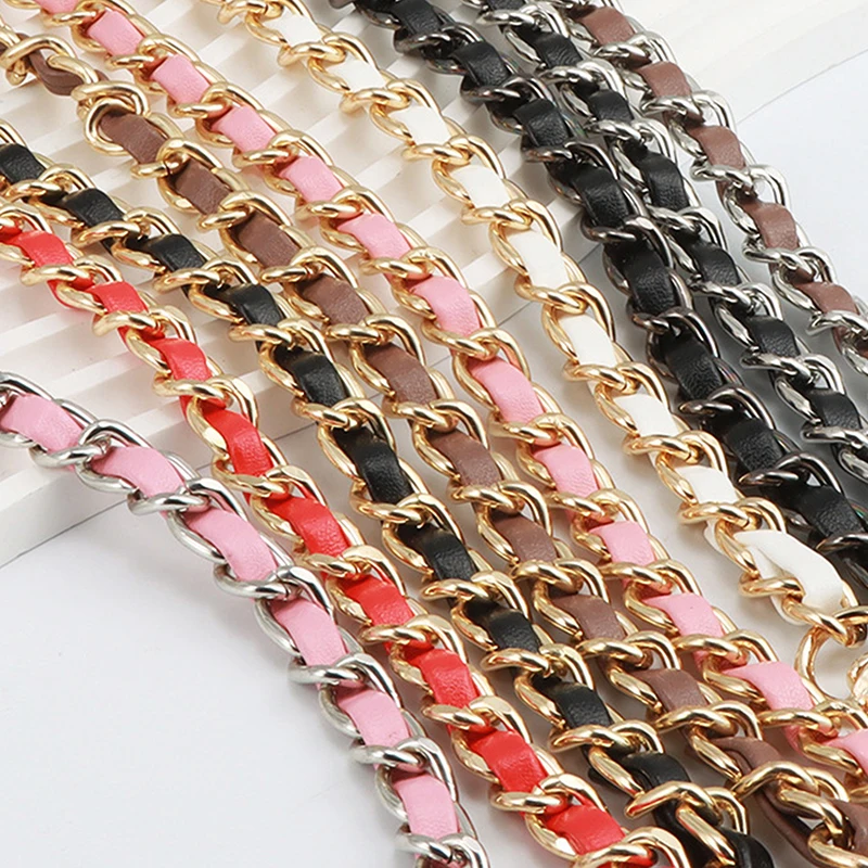 110cm Long PU Leather Bag Strap For Crossbody Shoulder Bag Strap Replacement Accessories For Handbags 0.7cm Wide Bag Chain