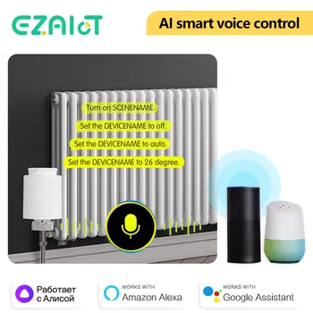 EZAIOT Tuya ZigBee Smart TRV termostatický ventil termostat radiátor pohon regulátor teploty hlas Alexa Google Home Alic 10 nejlepší prodej univerzální nábytkové kování - №1