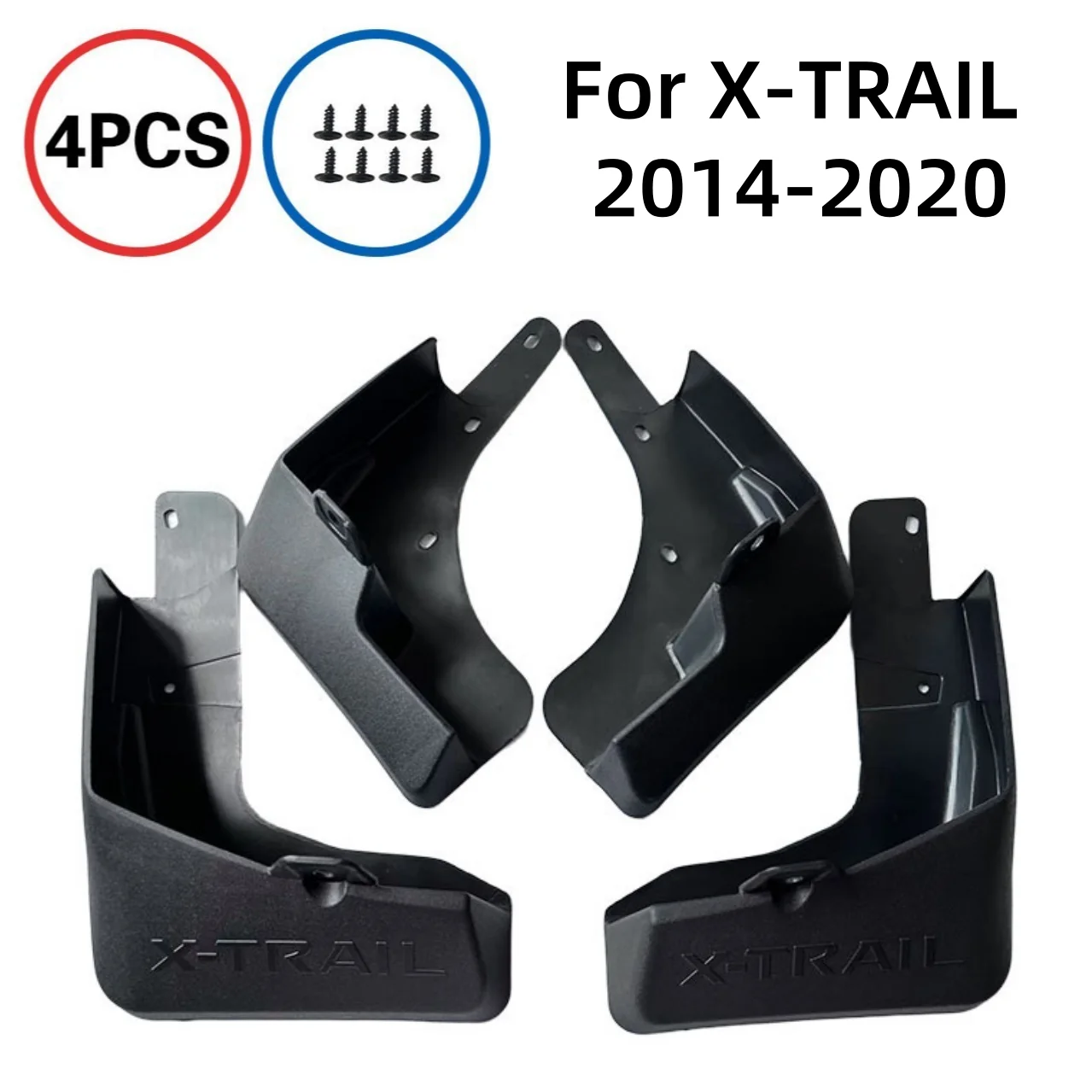 

4x for Nissan Rogue XTrail X-Trail X Trail 2014-2020 MudFlap Mudguards Splash Guard Front Rear Fender Flare Accessories