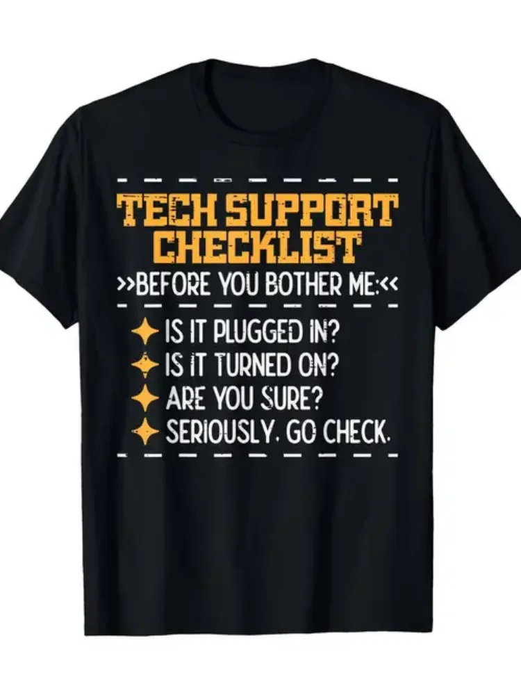 Warum TechSupport-T-Shirts auf AliExpress so beliebt sind und wie Sie den perfekten IT-Checklist-Print-Shirt finden