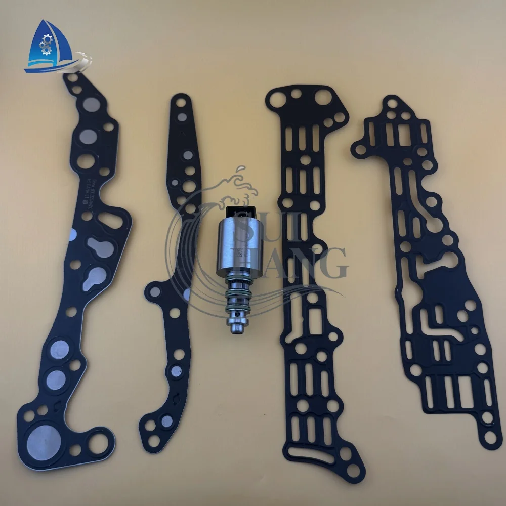 DQ400 0DD Automatic Transmission Valve Body Overhaul Kit, Includes 5 Gaskets + Solenoid 0DD325477B, Fits VW Audi