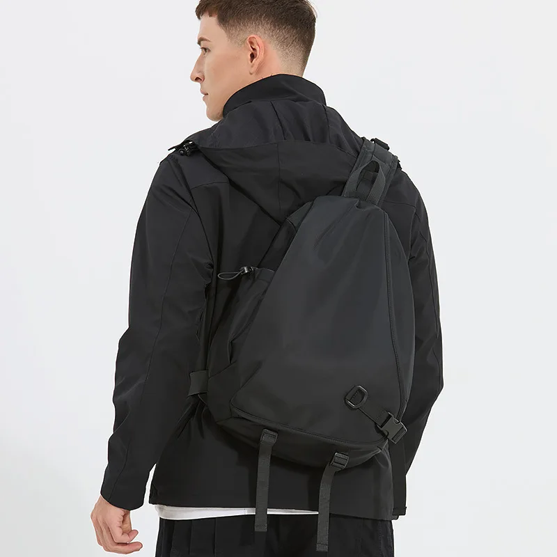

Casual Oxford Chest Bag Men Outdoor Cycling Crossbody Bags Waterproof Travel Backpack Large capacity Men's Chest Bag Sling Bag