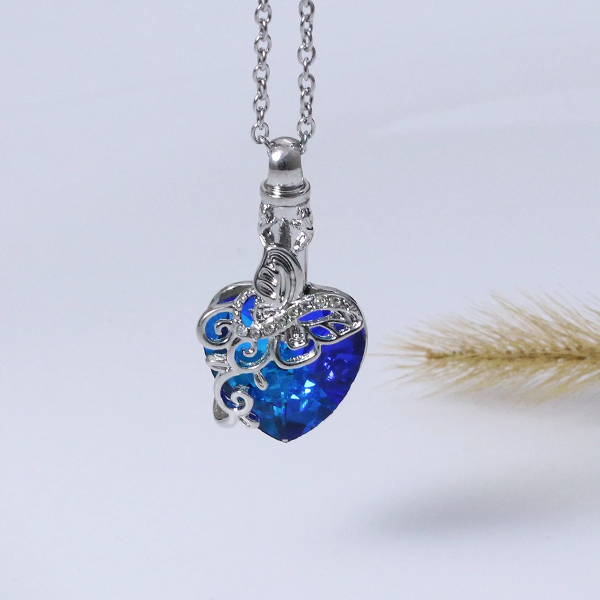 A Butterfly Tree of Life Urn Necklace Commemorating Loved Ones and Pets Used to Hold the Ashes of Loved Ones or Pets Suitable