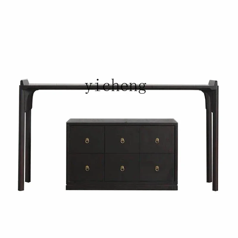 

porch Zen solid wood table table case home locker partition cabinet