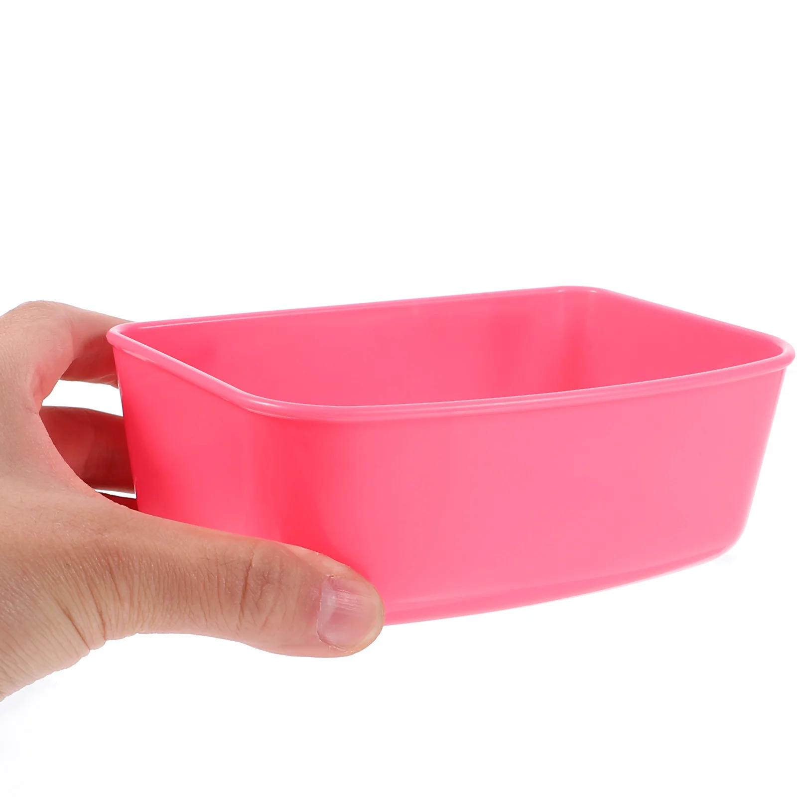 

3 Pcs Pet Feeder Bird Rabbit Feeding Cup Plastic Container Waterer for Cage Easy Clean Durable Reusable Parrot Supplies