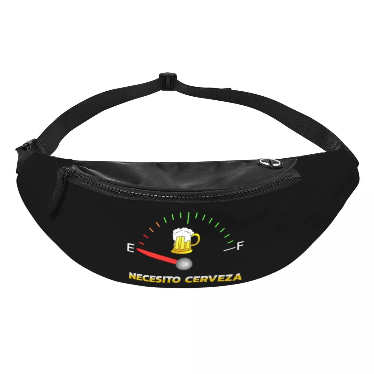 Custom Necesito Cerveza I Need Beer Fanny Pack for Men Women Fashion Crossbody Waist Bag Traveling Phone Money Pouch