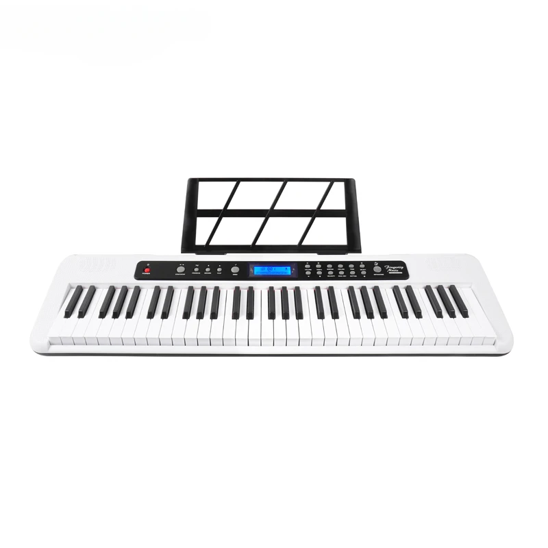 New Design 61 Touch Response Keys Keyboard Instruments White Electronic Organ Musical Instrument