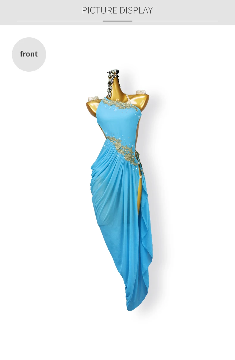 Neues Latein-Tanzkleid Damen Abendkostüme 2026 Mädchen Party Lange Kleidung Sexy Anzug Wettbewerb Erwachsene Elegante Abschlussball-Tanzkleidung – Detail 8