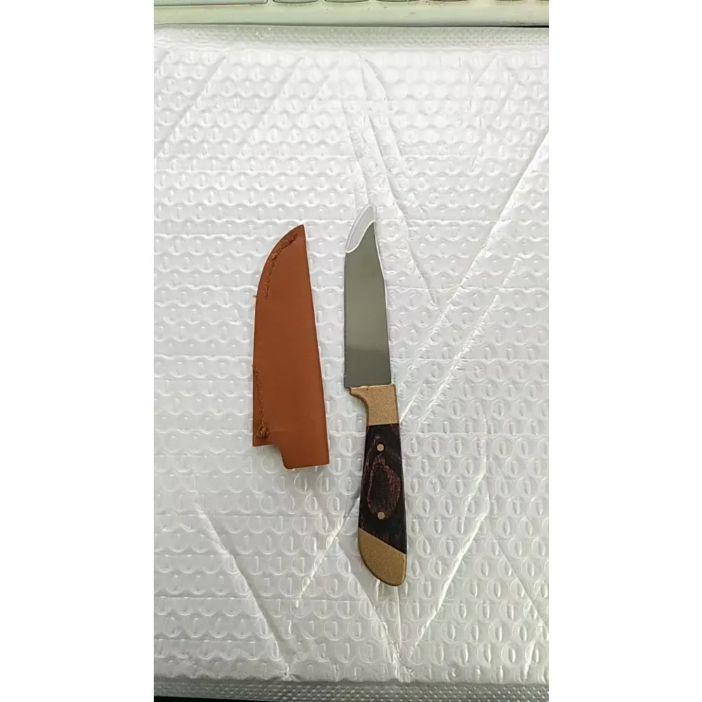 1pc Stainless Steel Meat Cutting Knife - Portable Steak Knife for Camping, Hiking, and Outdoor Kitchen Accessories view 4