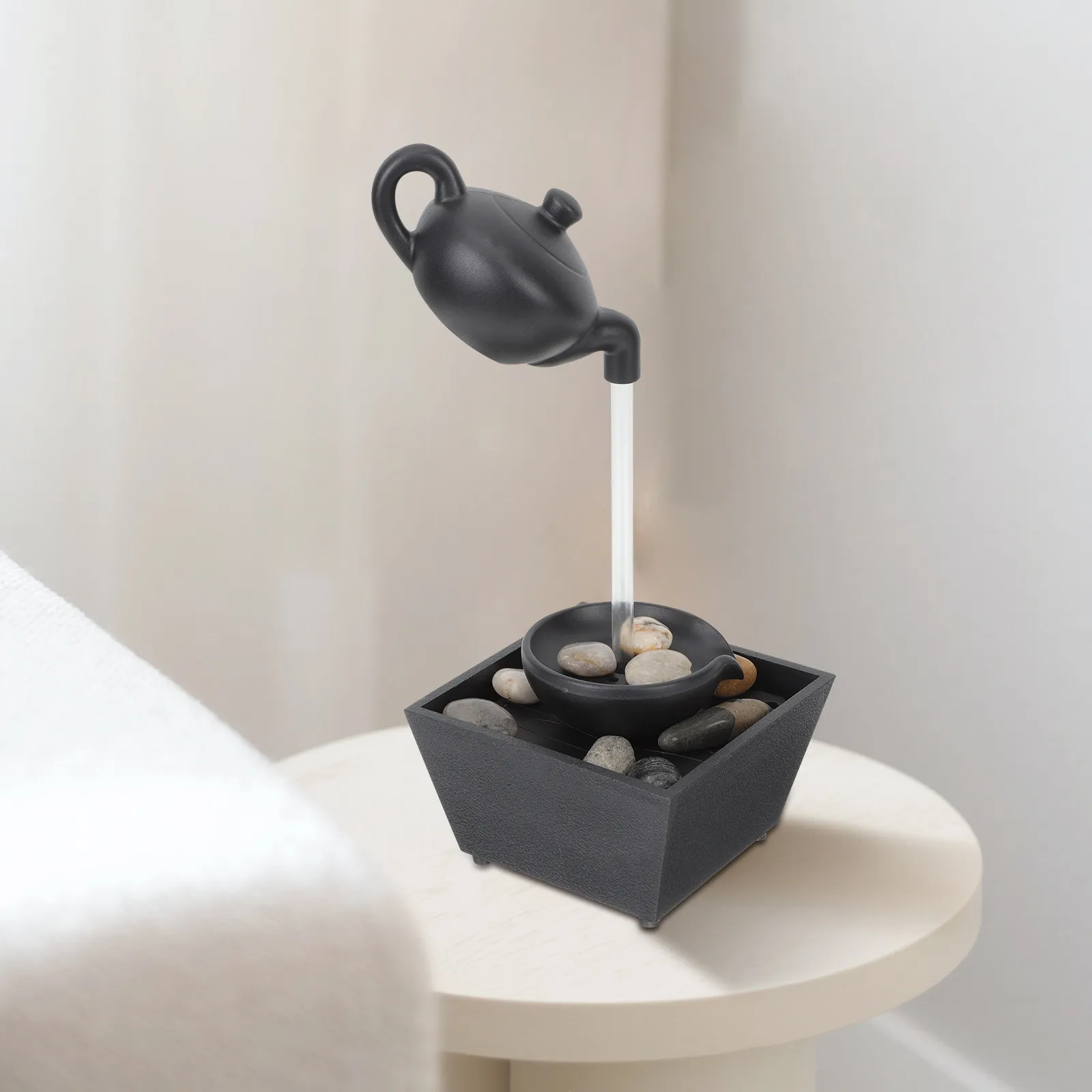 

1Set Indoor Desk Fountain Decor Desktop Fountain with Realistic Detail Long-Lasting Finish for Office Store Hotel Tabletop