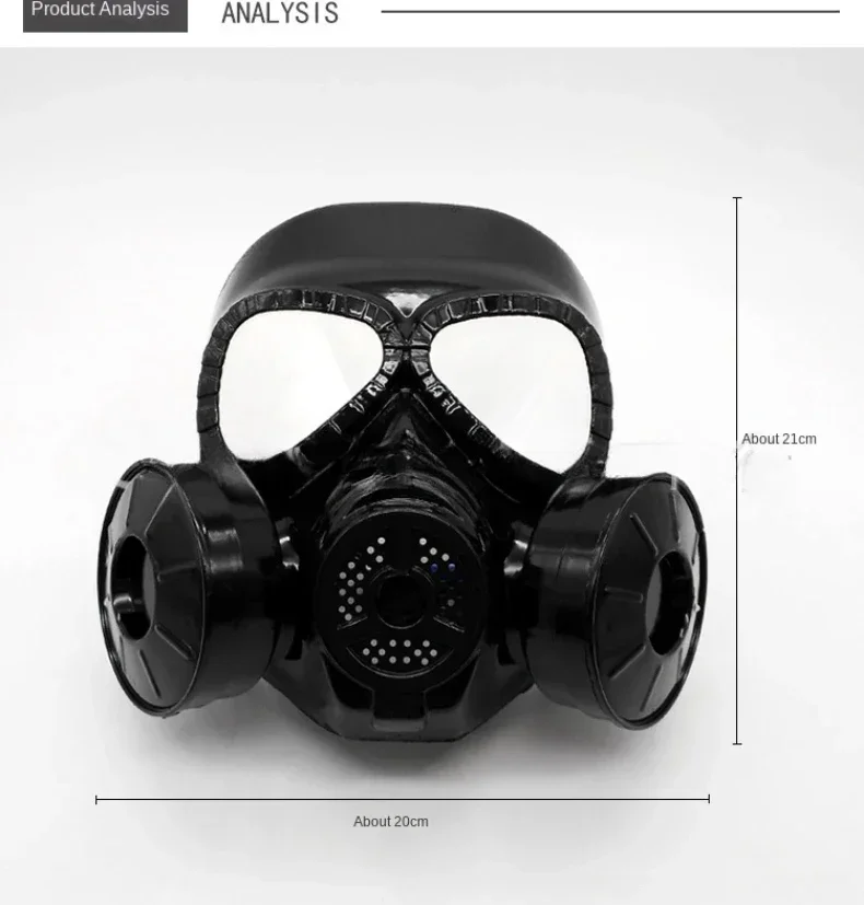 Taktische Maske Airsoft BB Gun CS Cosplay Kleidung Schutz Vollgesichts-Gasmaske Rosa Grün Schwarz Abnehmbare Taktische Gasmasken – Detail 3