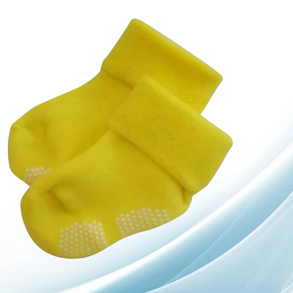 

Baby Socks Newborn Cotton Thickening Anti-Slip Socks For Toddler Girls Boys Warm Winter Loose Fit Size M 1-3 Years