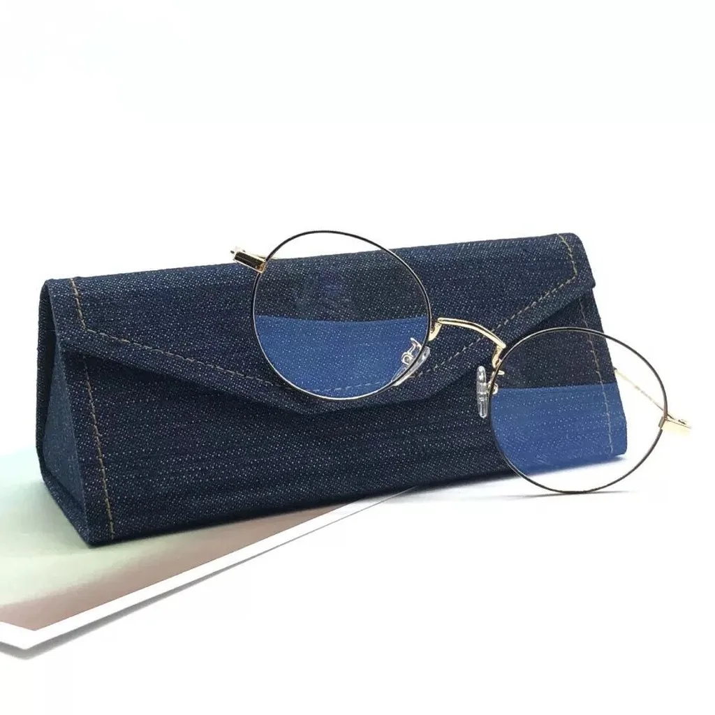 Eyeglass Case Lightweight Pu Leather Sunglasses Box Pocket Eyeglass Holder Foldable Foldable Eyewear Case For Home Storage Daily
