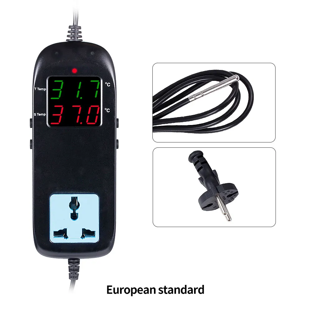 MH-2000 AC90V ~ 250V Qualité ThermoandreLED Électronique Numérique Élevage Contrôleur De Température Avec EU/UK Prise