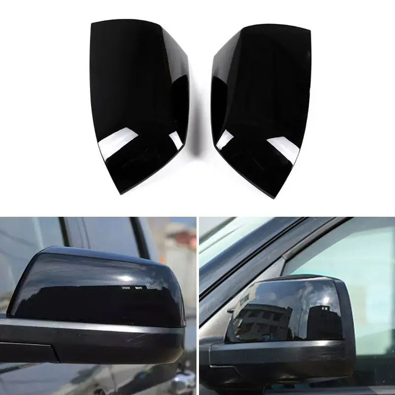 

Car Accessories Exterior Rearview Side Mirror Cap Cover Trim For Toyota Tundra Crew Max 2007-2021 Sequoia 2008-2015 Glossy Black