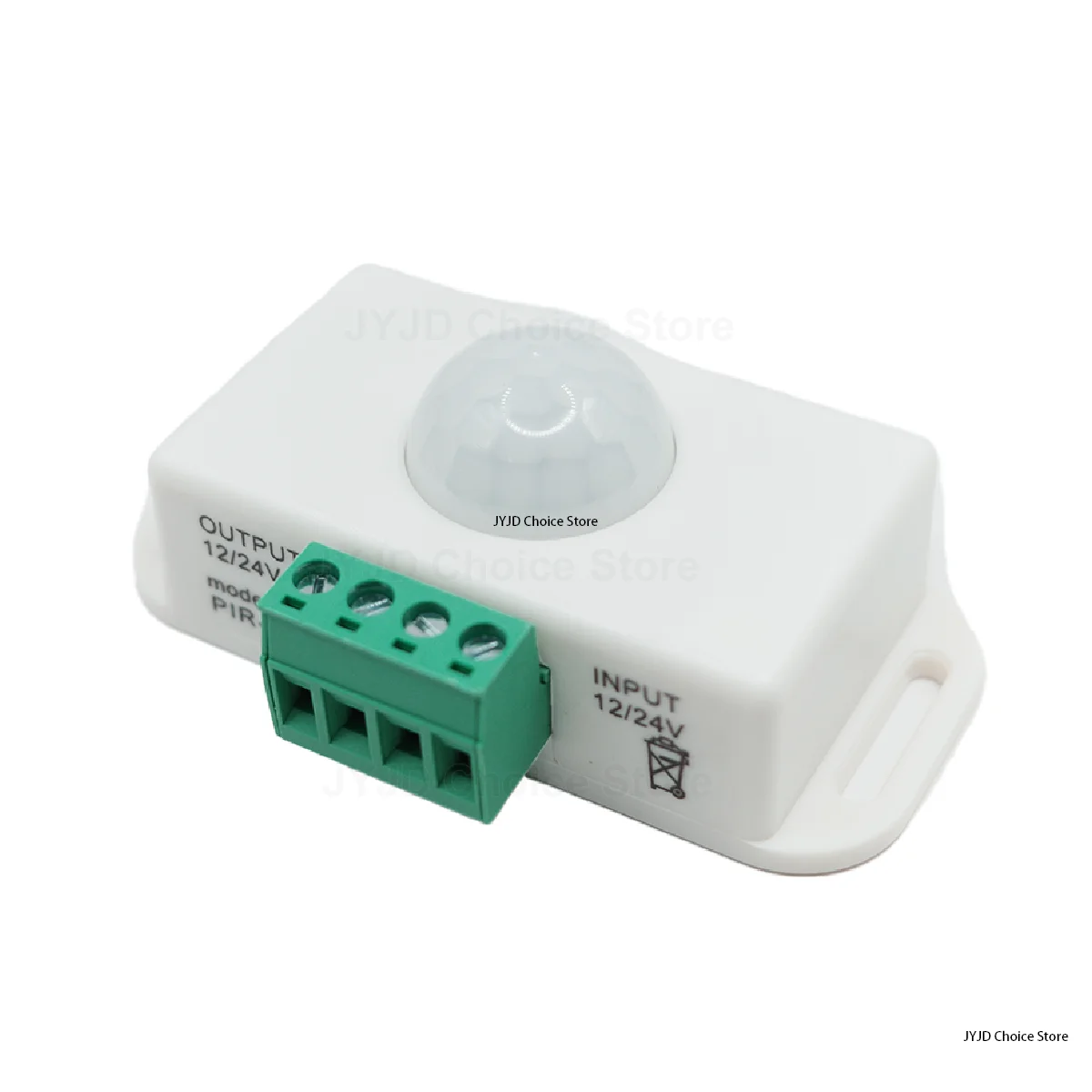 Dc 12v-24v 8a pir sensor de movimento interruptor automático ajustável sensor de movimento infravermelho pir para luz led