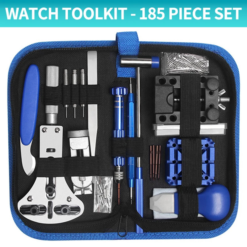 Watch Repair Tool Kit Watch Link Pin Remover Shell Opener Spring Bar Remover Watch Battery Replacement Strap Needle Set