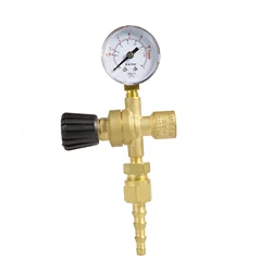 Mini Argon Carbon Dioxide Pressure Reducer Pressure Gauge Instrument 36v220V Two Welding Pressure Reducing Valve M10 * 1