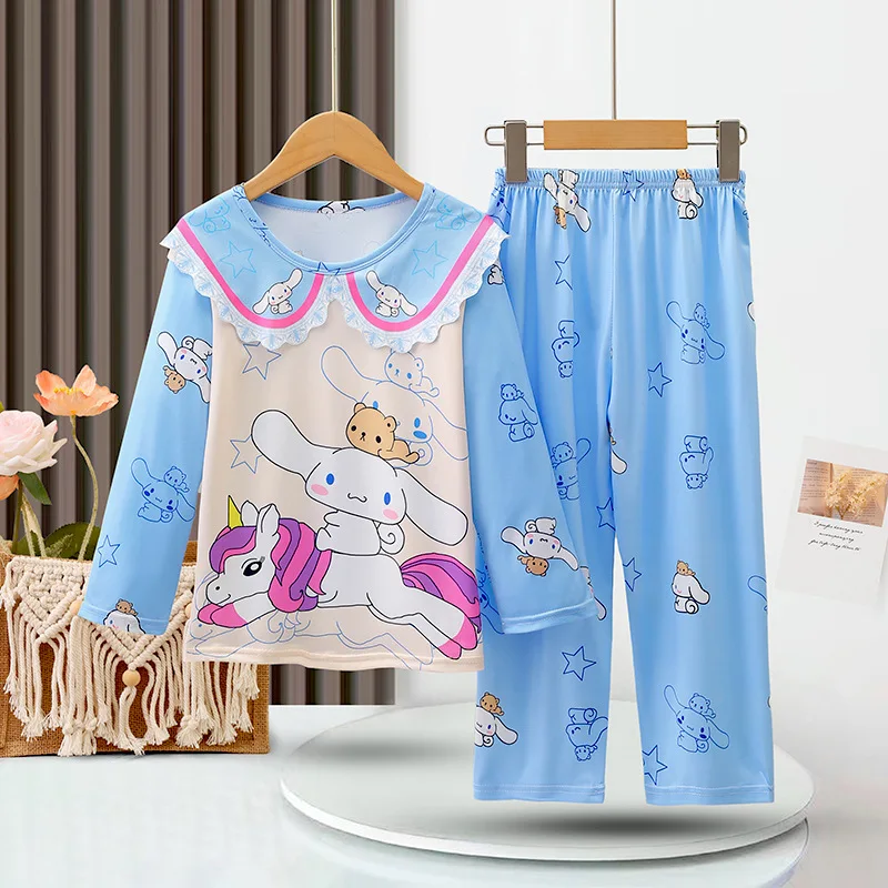 Princess Girl Pajamas Children Clothes Girl Girl\'s Summer Pajamas Loungewear Sets for Children Clothing Set Pajama Sleepwear